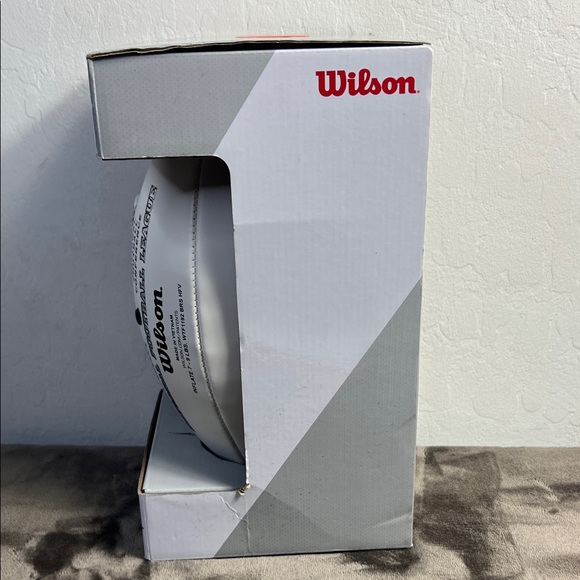 Wilson NFL Authentic Brown and White Football - Picture 5 of 10